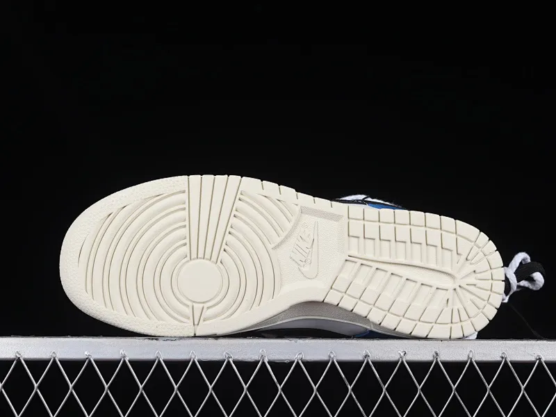 All categories Nk SB Dunk series Nk SB Dunk Low low-top sneakers Nk Dunk Low white blue black hook customized version of deconstructed strap casual sneakers DJ6188-100